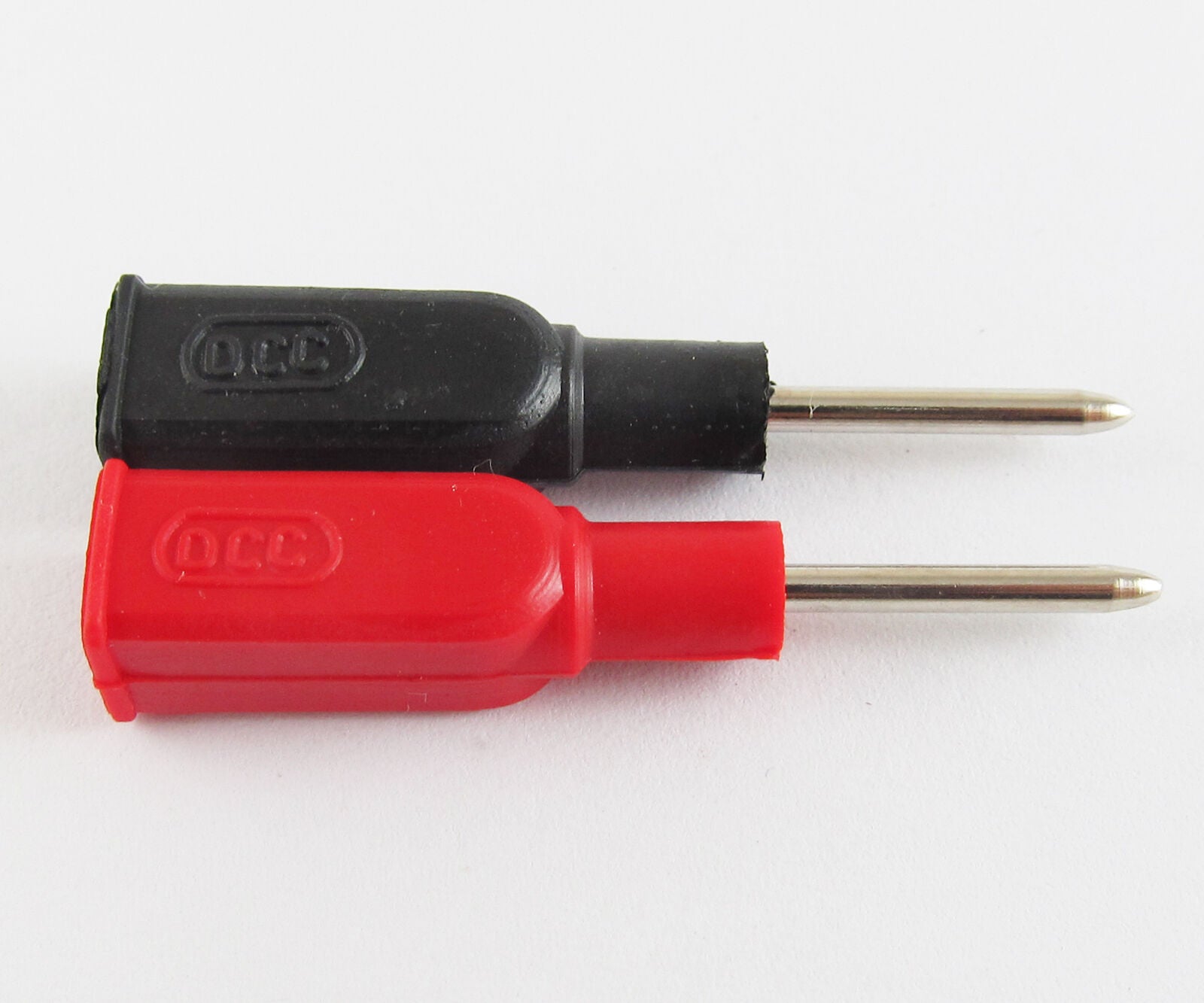 4pcs DCC Copper 4mm Banana Female to 2mm Pin Tip Head for Multimeter Test Probes