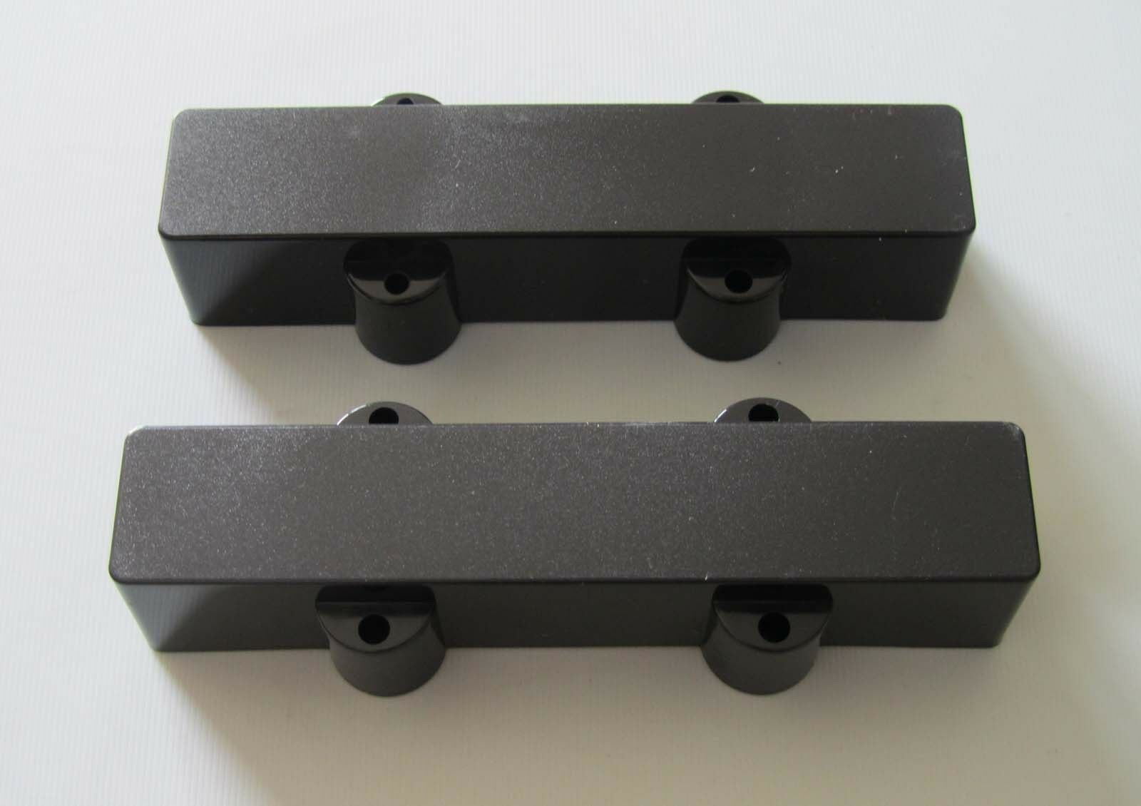 5 Sets Black Sealed Bass Pickup Covers Neck/Bridge for 4 String Jazz J Bass