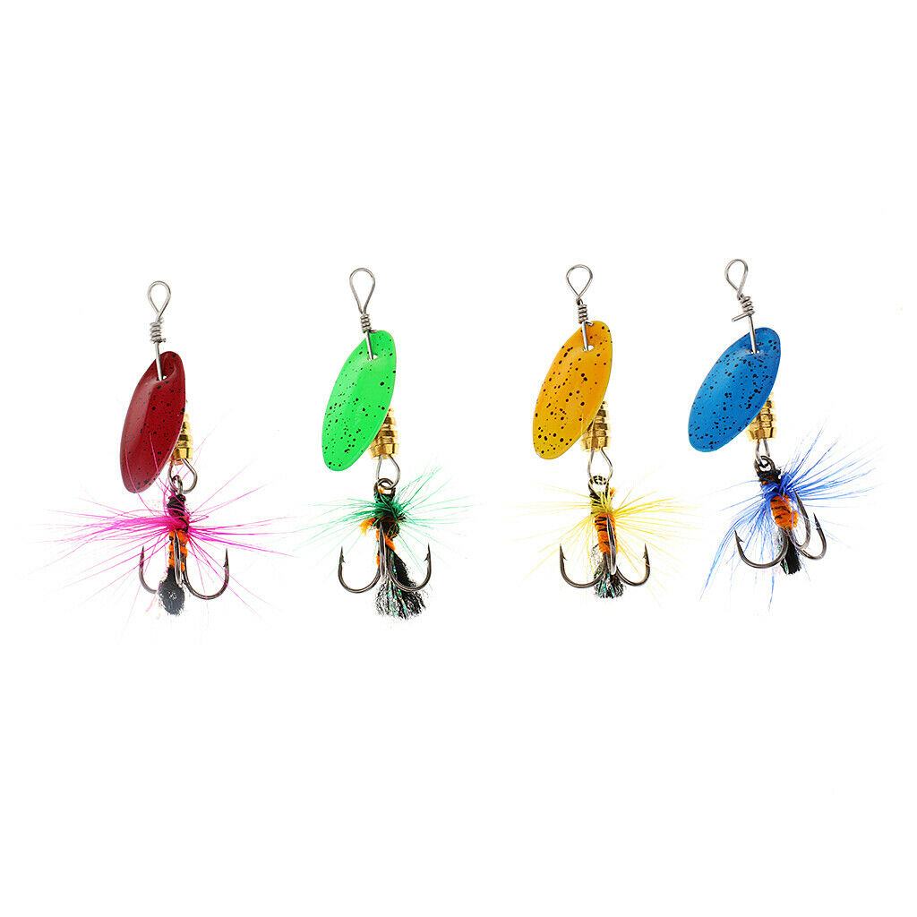 Lot Of 4 Pcs Fishing Lures Crankbaits Hooks  Baits Bass Fishing