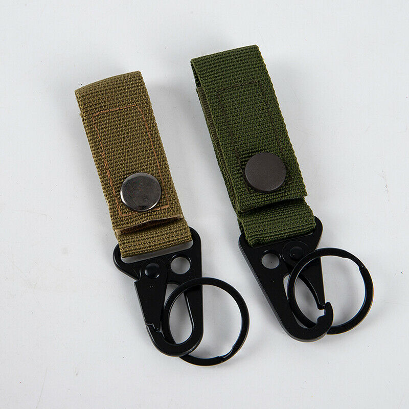 bushcraft Carabiner High Strength Nylon Key Hook MOLLE WebbingFCA