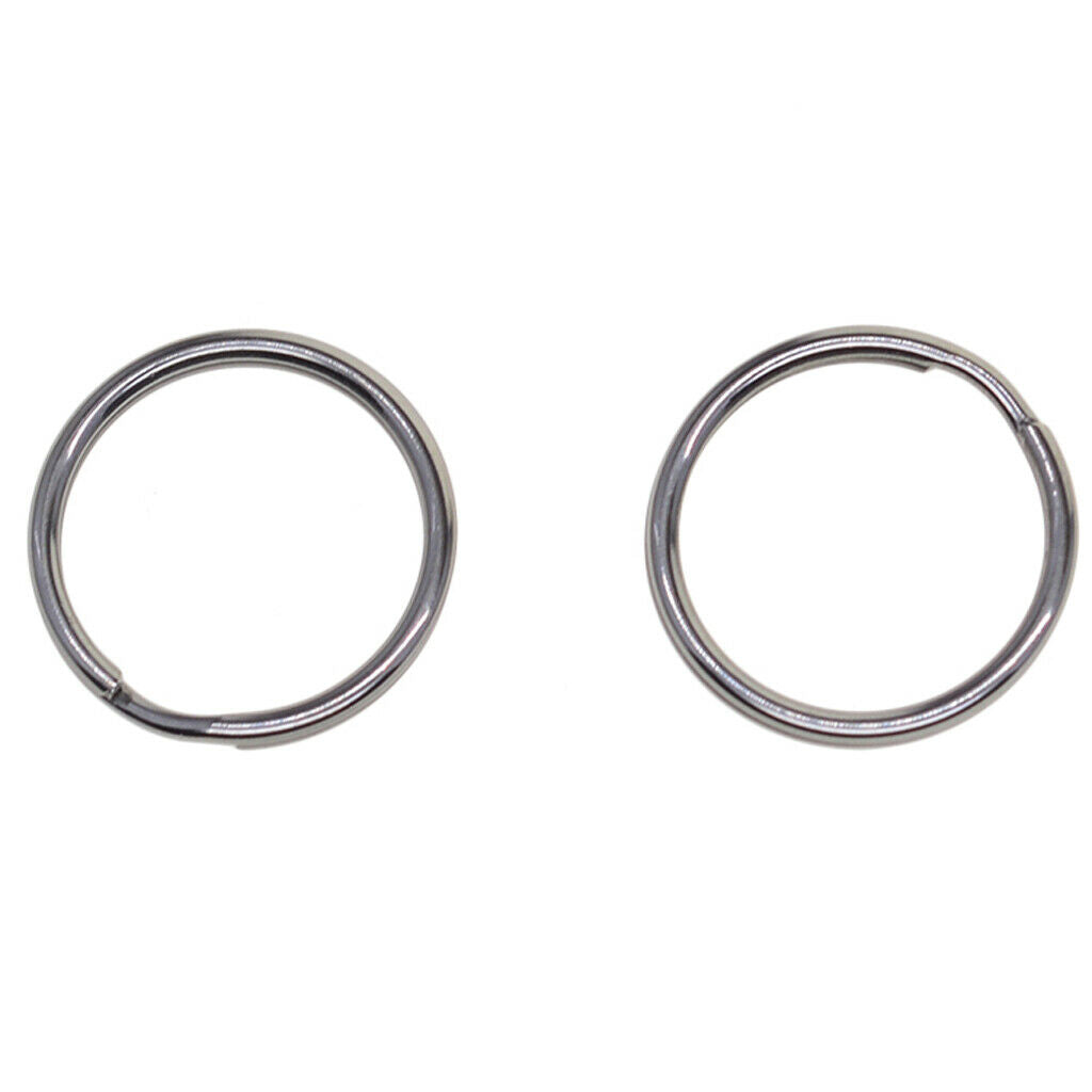 100pcs Blank Stainless Steel Key Ring Key Chain Split Rings Jewelry Findings