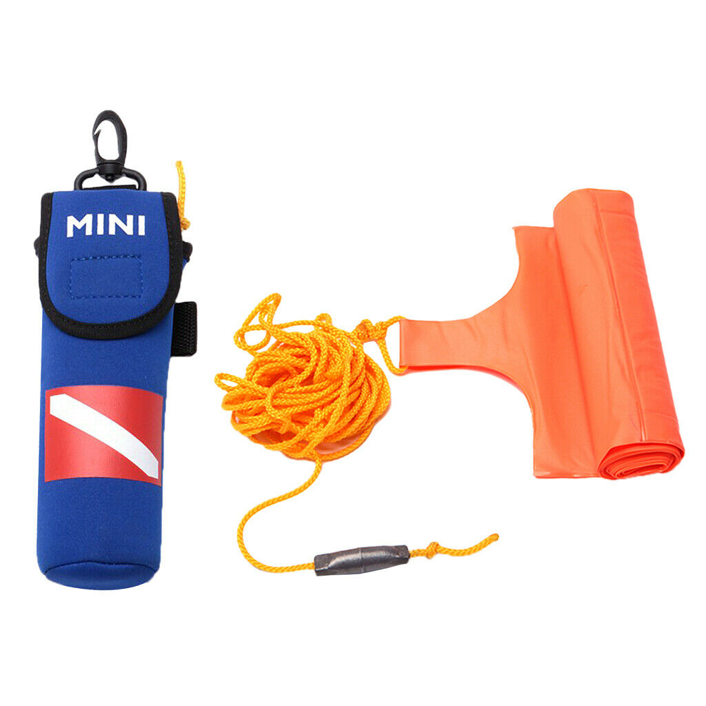 prettyia Scuba Diving Diver Surface Marker Buoy SMB and Yellow Line Rope Set