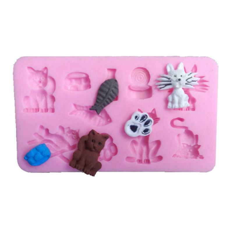Soap Molds Chocolate Candy Molds Decorating Exquisite Horror Cat and Fish Gift
