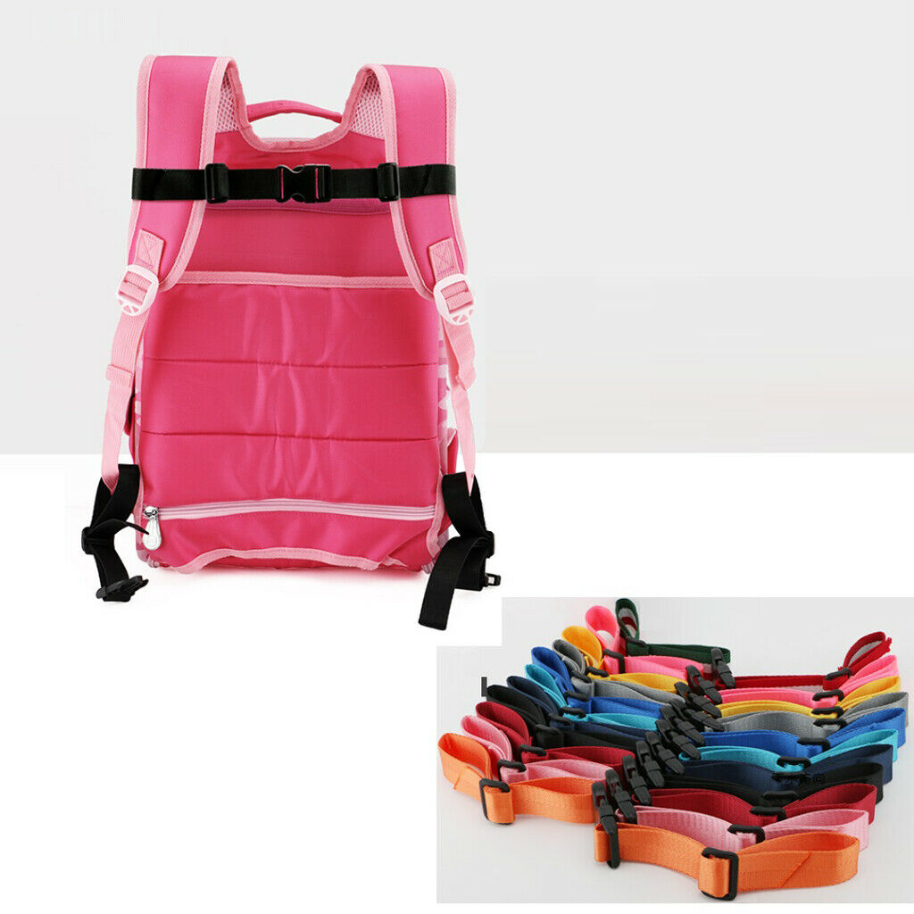 2 Pieces Adjustable Backpack Chest Sternum Harness Straps Nylon with Quick