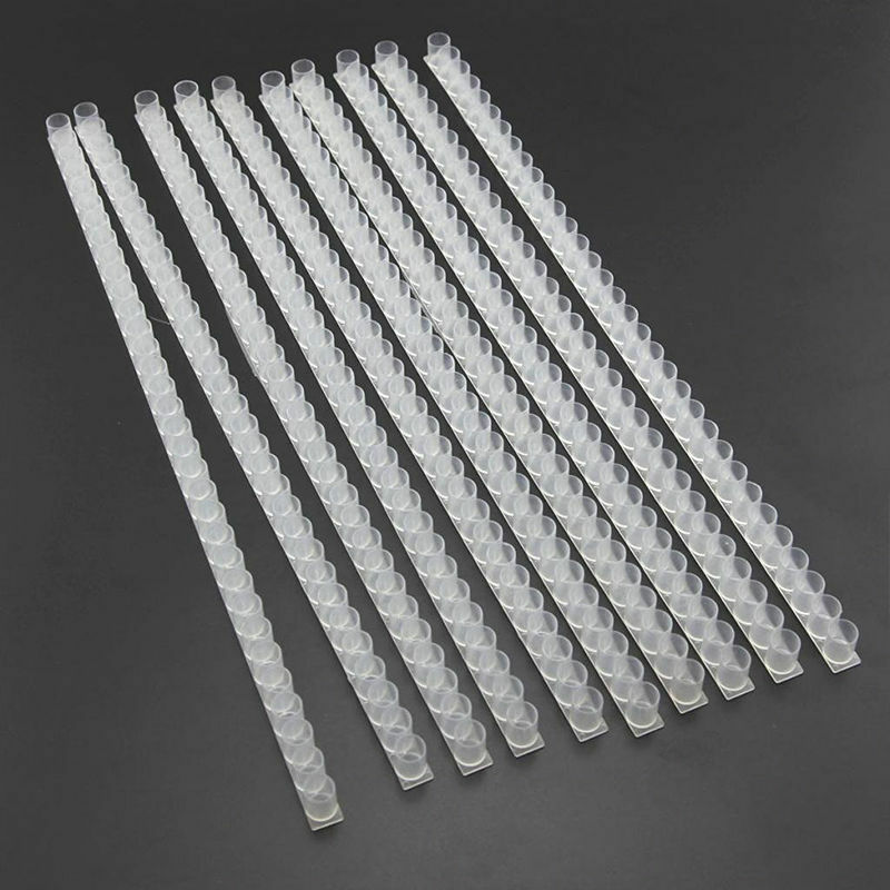 10 Strip Beekeeping Tool Single Row Plastic Queen Cell Cup 33 Royal Jelly Holes