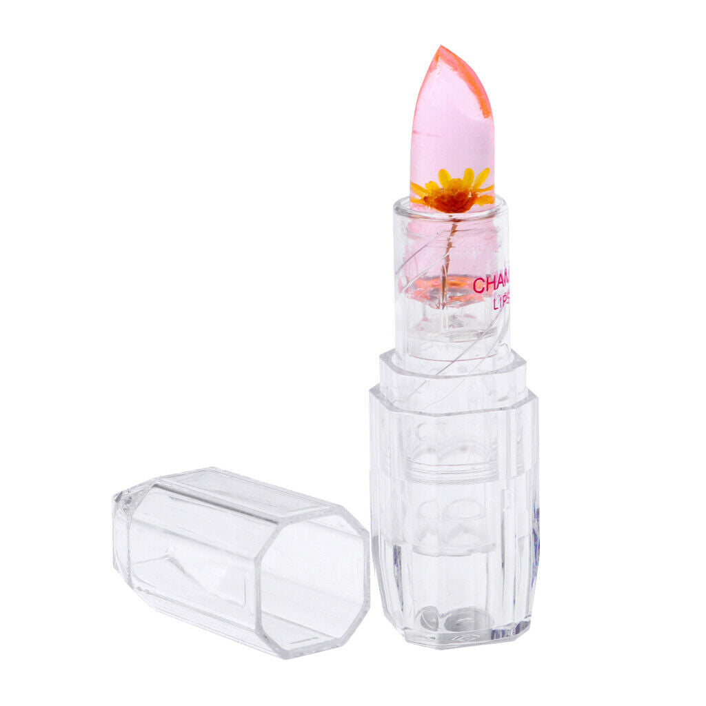 Color Changing Jelly Lip Blam Flower Lip Gloss Moisturizing Lipstick Lasting 6#