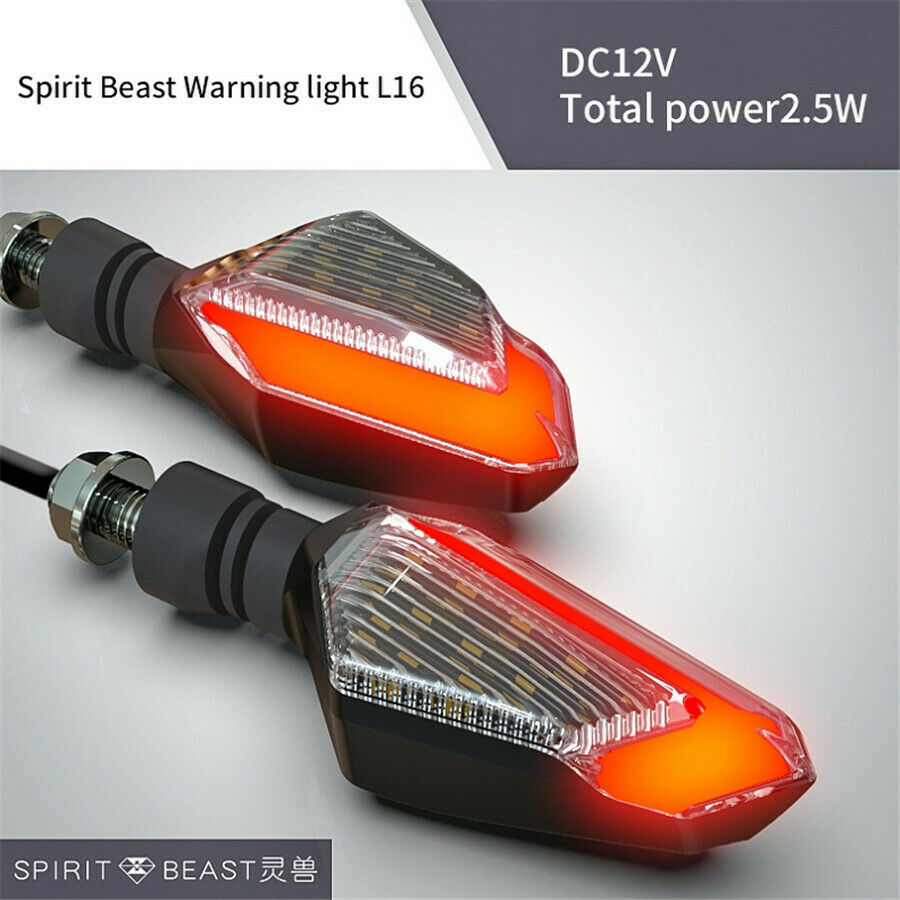 1 Pair 22 High-bright LED Blue Daytime Warning Light + Yellow Turn Signal Light