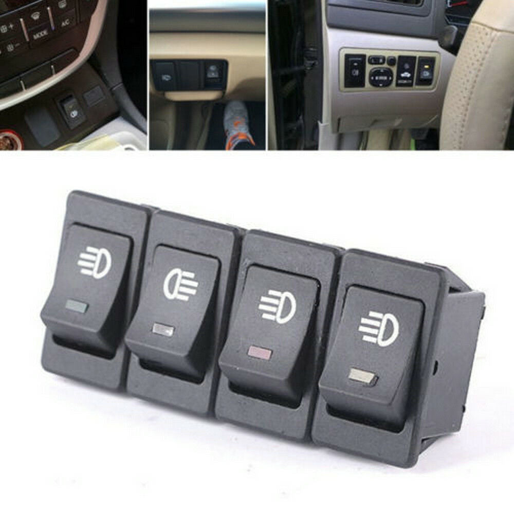 1x Car LED On/Off Indicator Rocker Toggle Switch Driving Fog Lamp Work Light Bar
