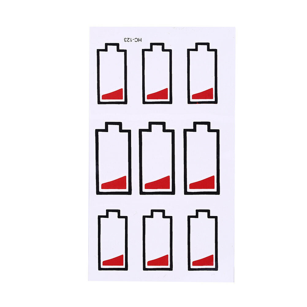 No Electricity Prompt Temporary Tattoos Body Arm Leg Waterproof Tattoo.Sticke DD