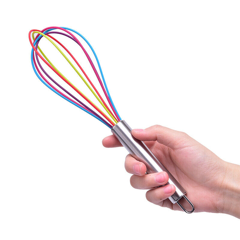 1PC Whisk Mixer Egg Beater Silicone Egg Beaters Kitchen Tools Hand Egg Mi.l8