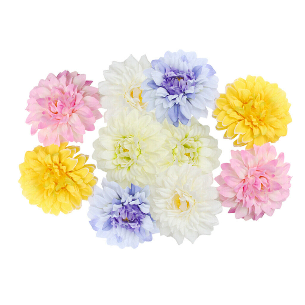10x Multicolor Chrysanthemum Flower Head Wedding Home DIY Craft Decor Pink