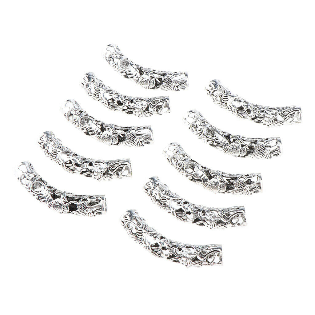 DIY Bracelet Pendant Necklace Hair Tube Beads Metal Dreadlocks Hair Braiding