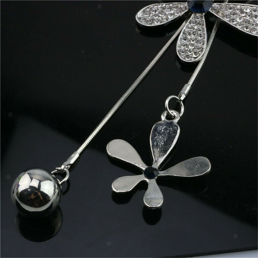 Lady Bling Crystal Leaf Flower Pendant Sweater Clothing Charming Necklace