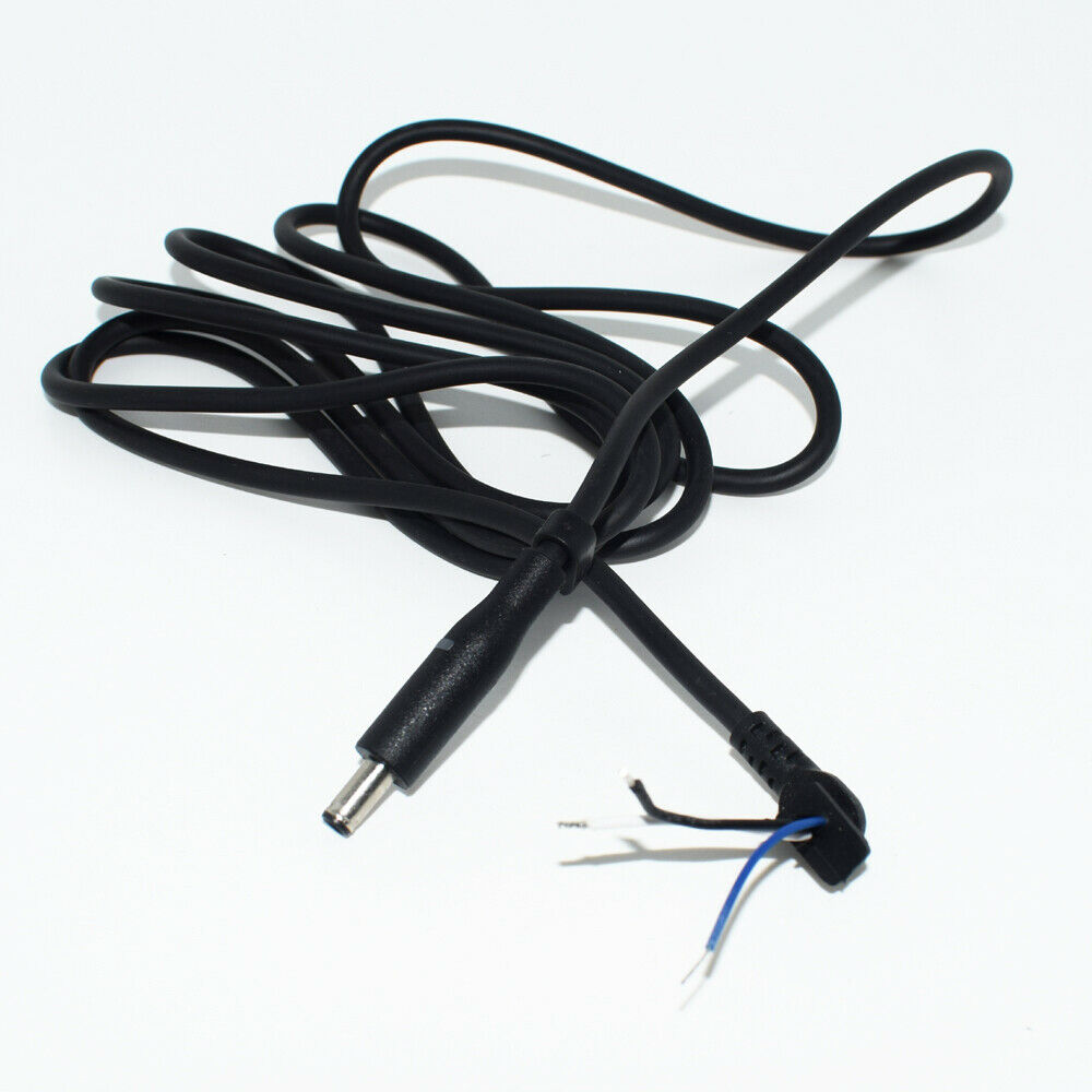 10pc 1.8M/6FT Dell 4.5x3.0mm DC Tip Connector with Power Cord Wire Black for DIY
