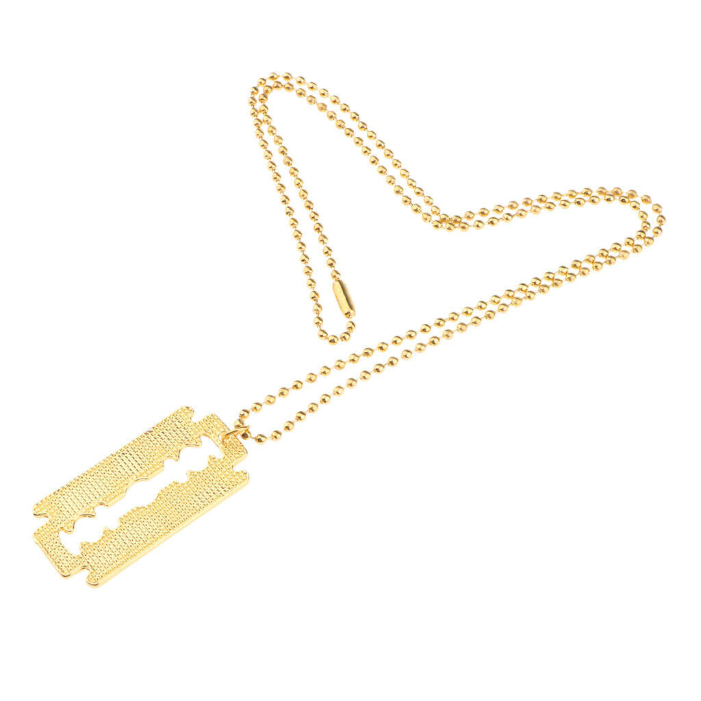 Creative Chic Women Men Fashion Blade Ball Chain Barber Stylist Jewelry Pendants