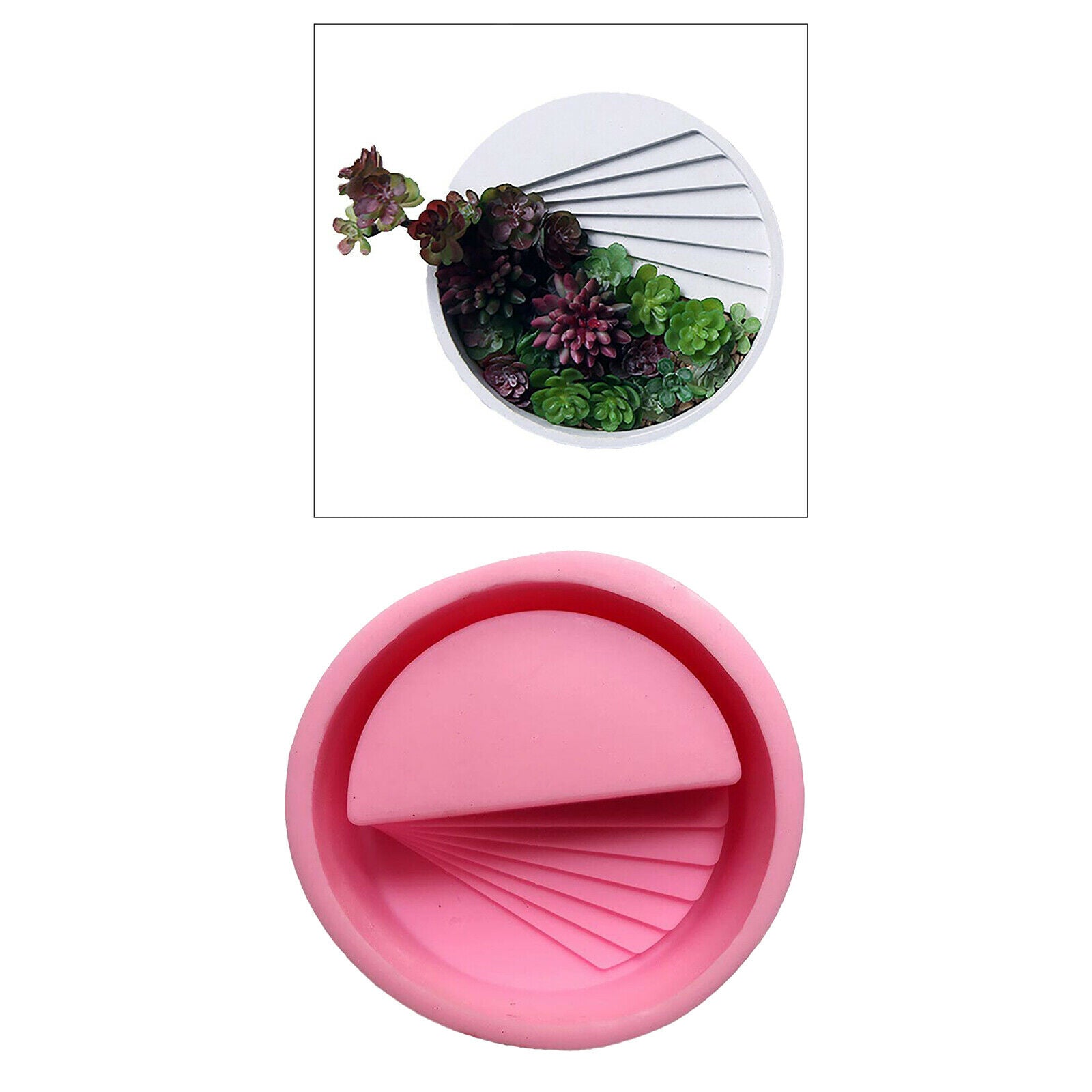 Stair Shape Silicone Mold Succulent Plant Pot Cement Gypsum Wax Soap Molds