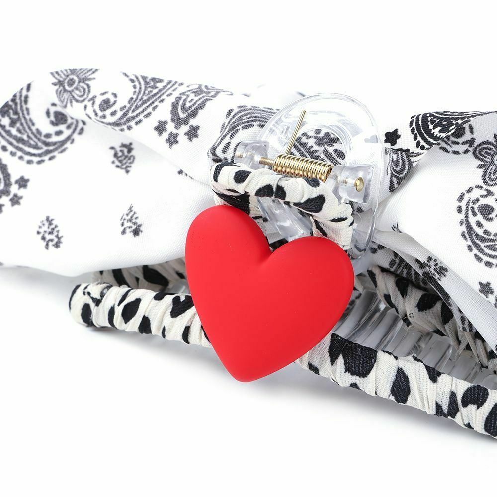 Tools Hairstyle Hair Clips Big Heart Hair Claws Barrettes Chiffon Hairpins
