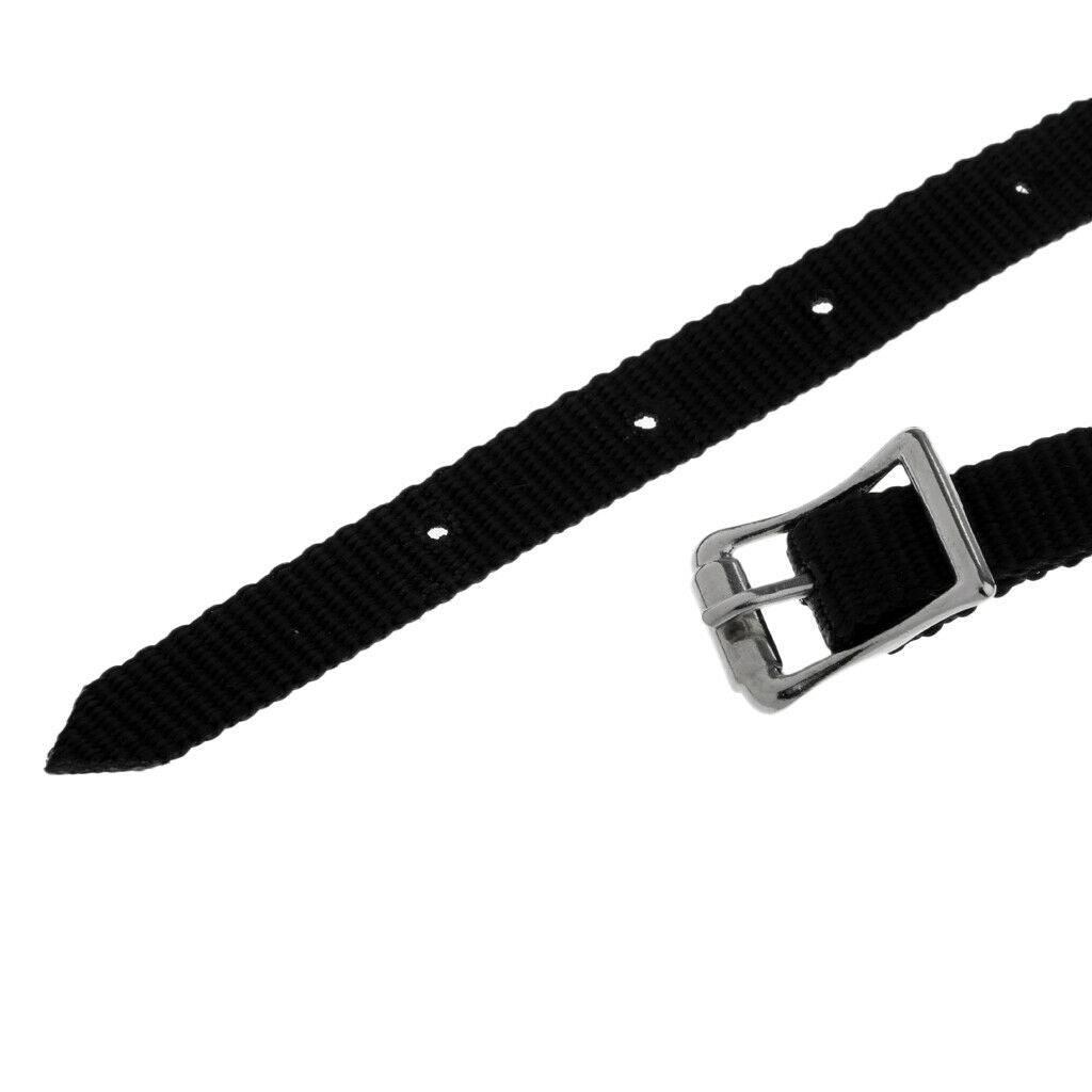 Lots 2 Weaved English Spurs Straps Horse Riding Equestrian Accessories Black