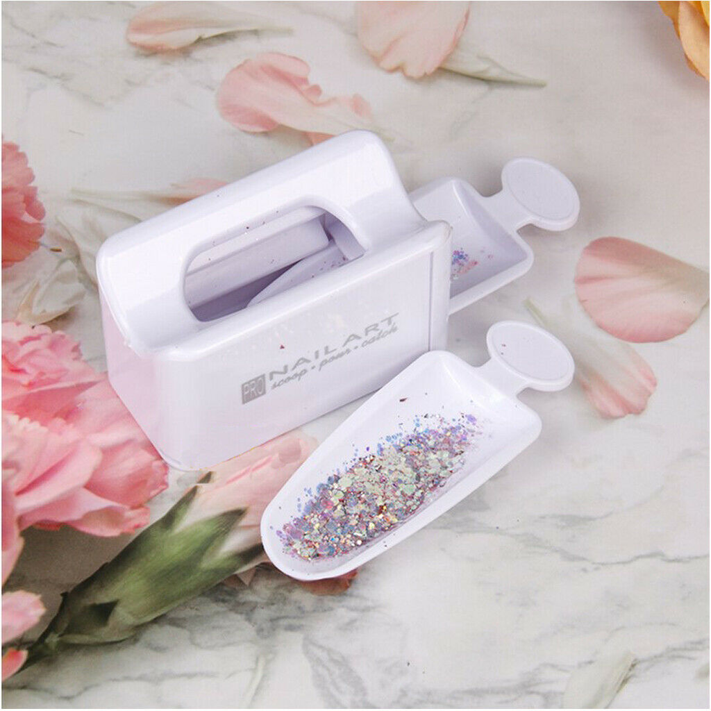 Portable Nail Dipping Powder Recycling Tray Powder Storage Box Case Holder