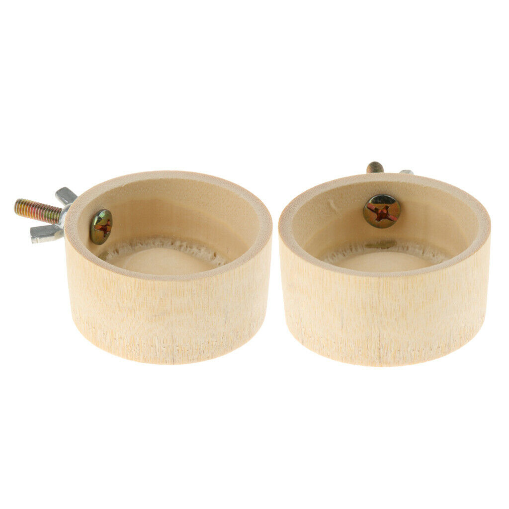 2pcs Healthful Bamboo Feeder to Hamster Small Pets Chinchillas Guinea Pig