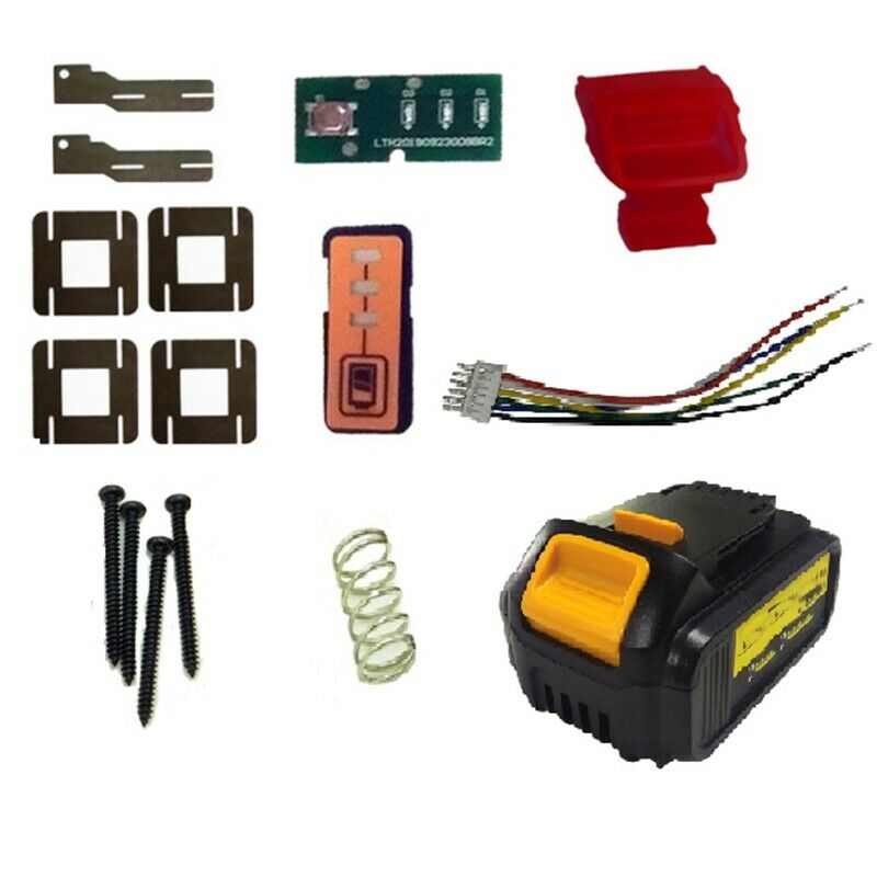 for Dewalt 20V Li-Ion Battery Replacement Plastic Case Kit,DCB200 DCB180 DCB18D2