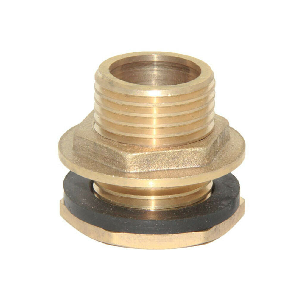 4 Pieces Brass Water Tank Hose Connector Tap Fittings Pipe Fittings 26.5mm