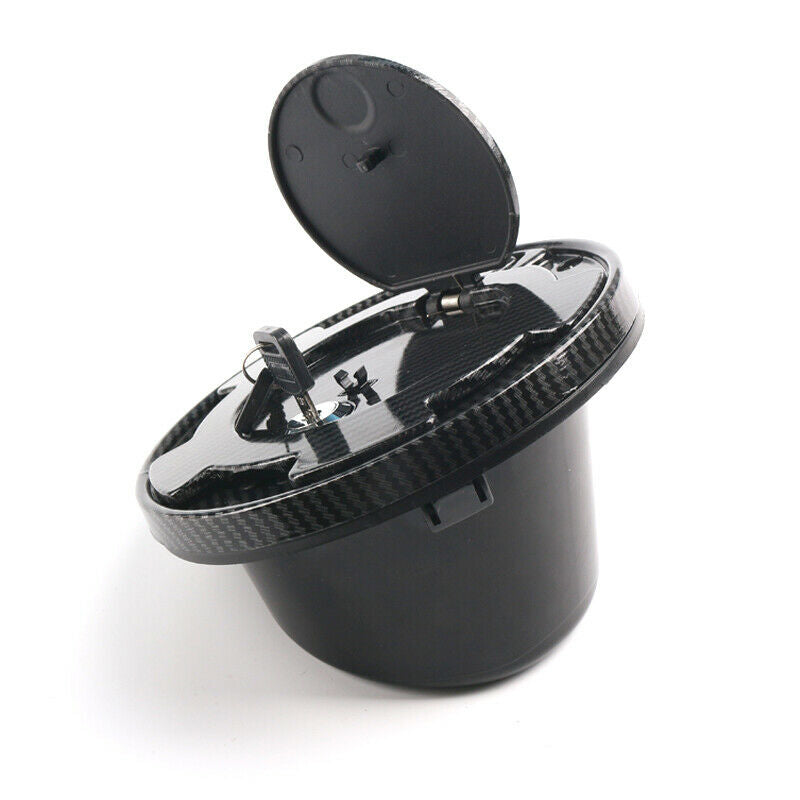 Car Fuel Gas Tank Cap w/ Lock Lid Cover Carbon Fiber For Jeep Wrangler JK 07-18
