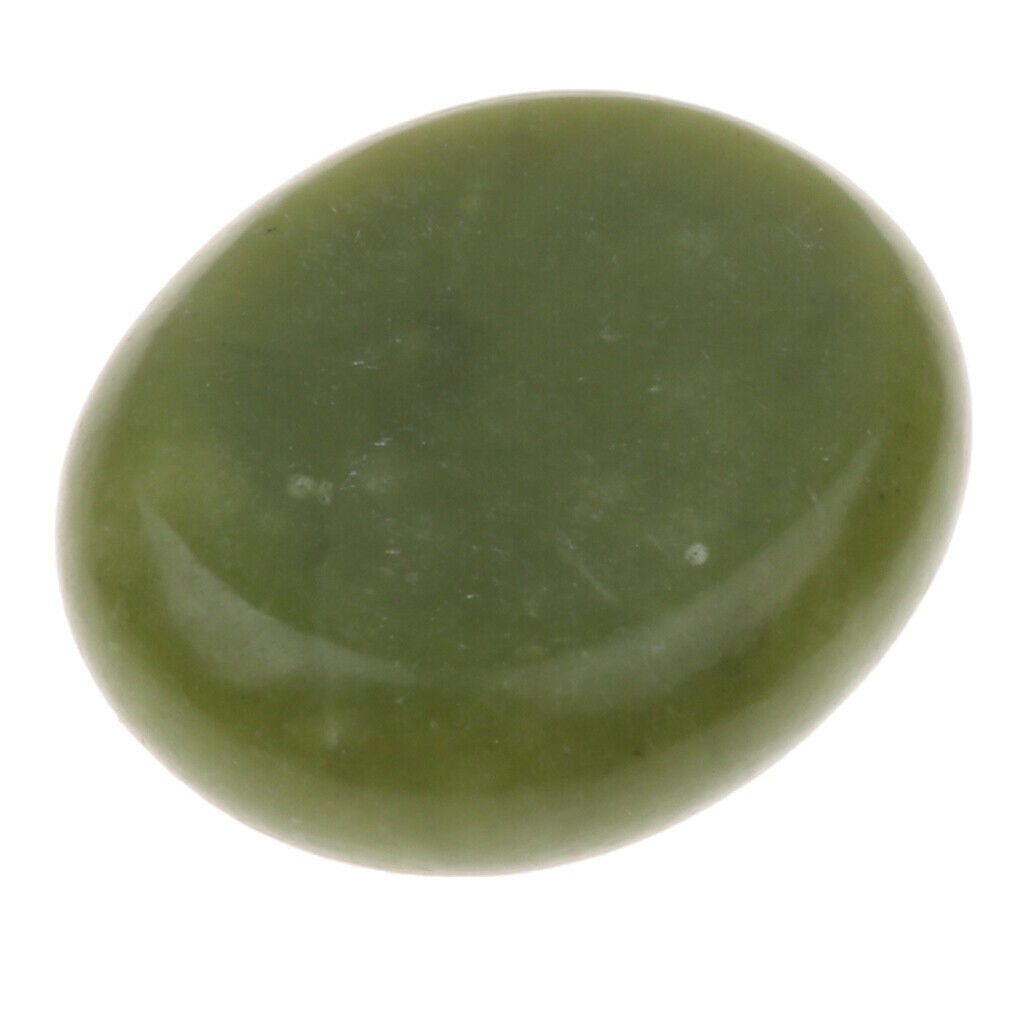 9 Pieces Natural Jade Stones Massage Stones Facial Spa Massage 5 x 6cm