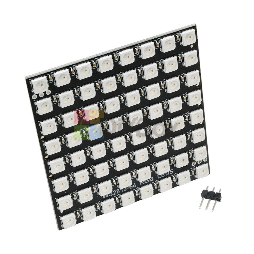 1PCS WS2812B 8x8 64-Bit Full Color 5050 RGB LED Lamp Panel Light for Arduino