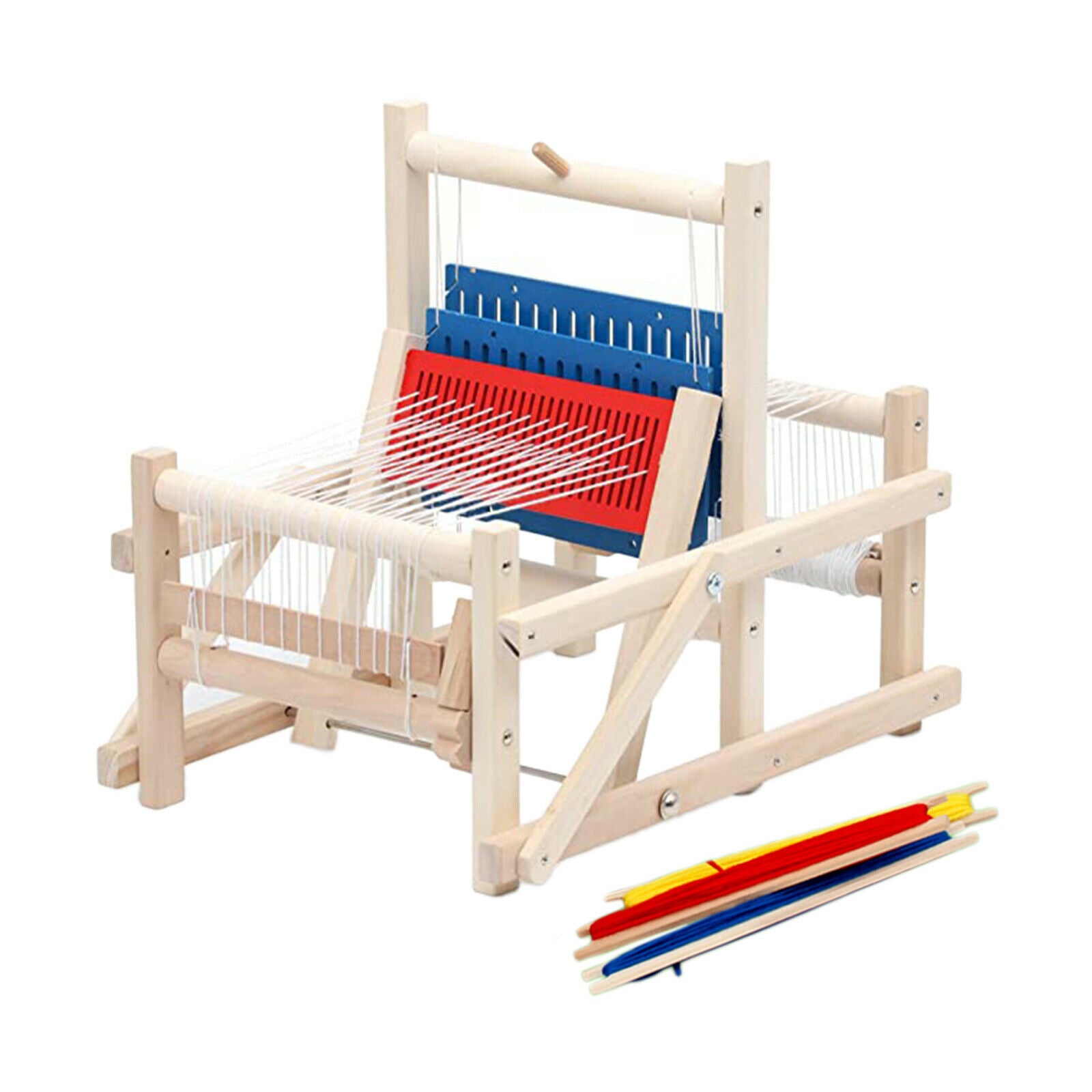 Traditional Multi-Craft Weaving Toys Frame Kit Tabletop for Kids Beginner