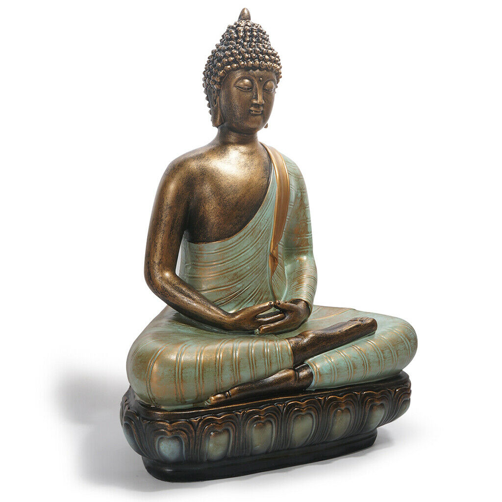 Meditating Zen Buddha Statue Decor for Home Patio Porch Outdoor Yard Art
