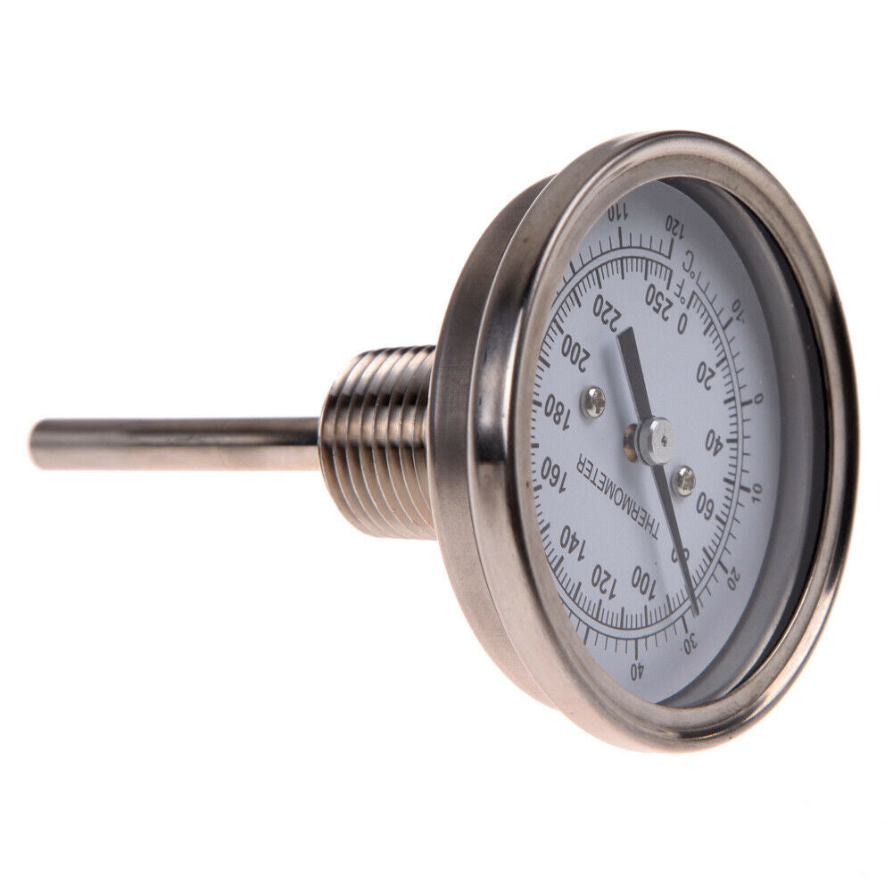 Stainless Steel 1/2 NPT Dial Thermometer Pyrometer for Oven Kitchen Tools  @
