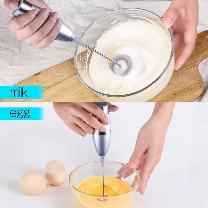 Milk Blender - Milk Frother, Electric Handheld Foam Maker For Making Lattes CoS7