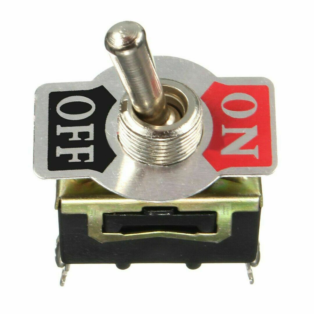 15A 250V VOLT  DUTY CAR UNIVERSAL METAL ON/OFF TOGGLE FLICK SWITCH DASHBOARD 5x