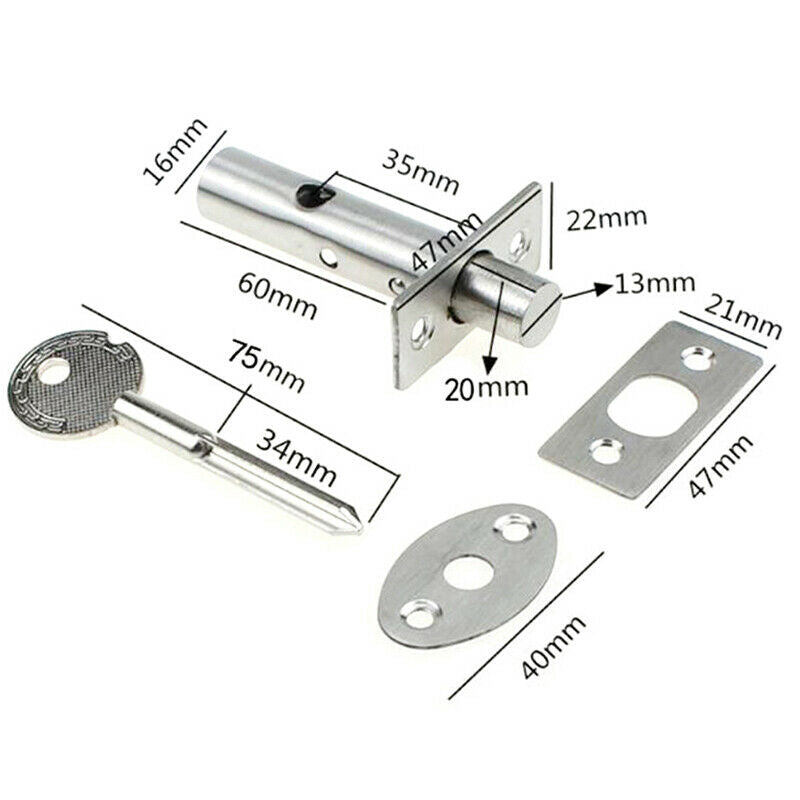 Fire Door Stainless Steel Hidden Tubewell Key Mortise Lock with Long Co.l8
