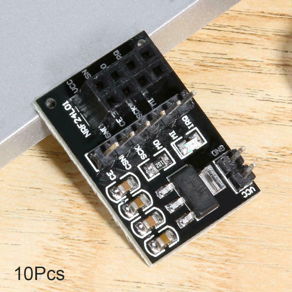 10pcs 3.3V Wireless Adapter Module Socket Adapter Board for 8Pin NRF24L01 @