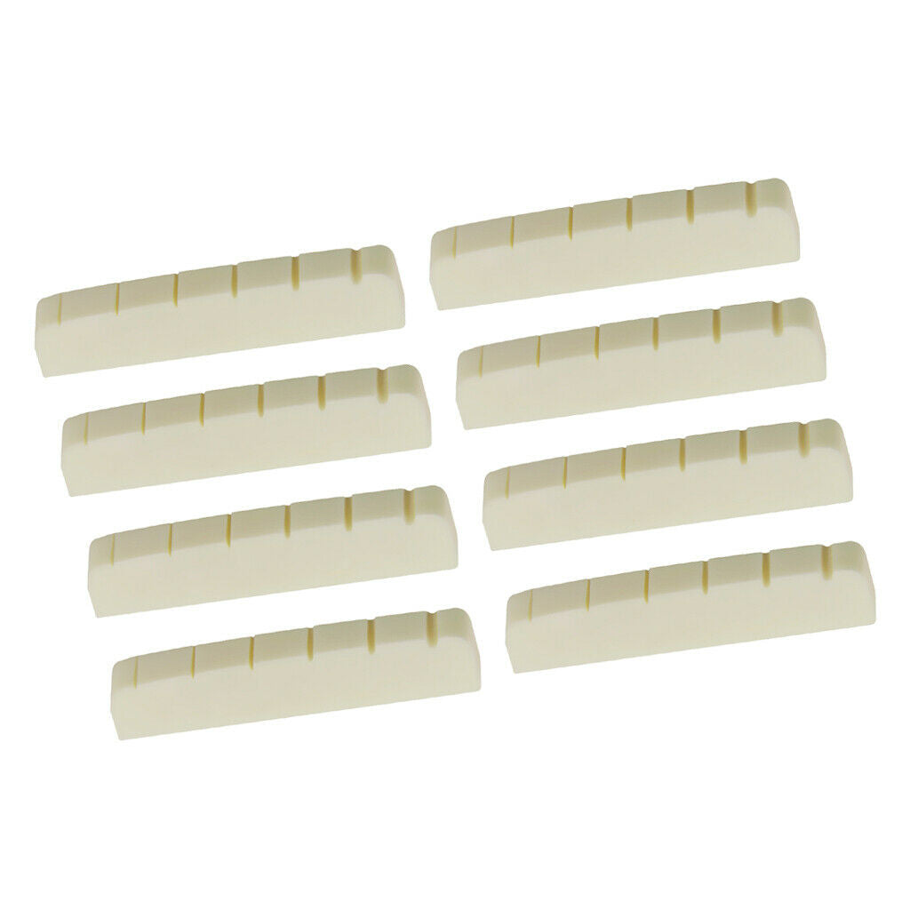 8 lot 43mm Bridge Bone Nut for Guitars Instrumental Part Replacement Set