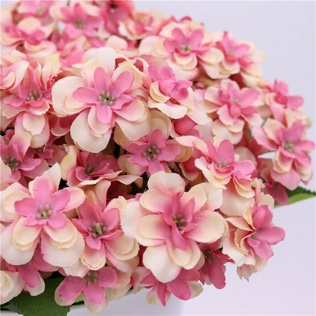 1 Bouquet Real-touch Artificial Hydrangea Flowers Home Wedding Party Decor -