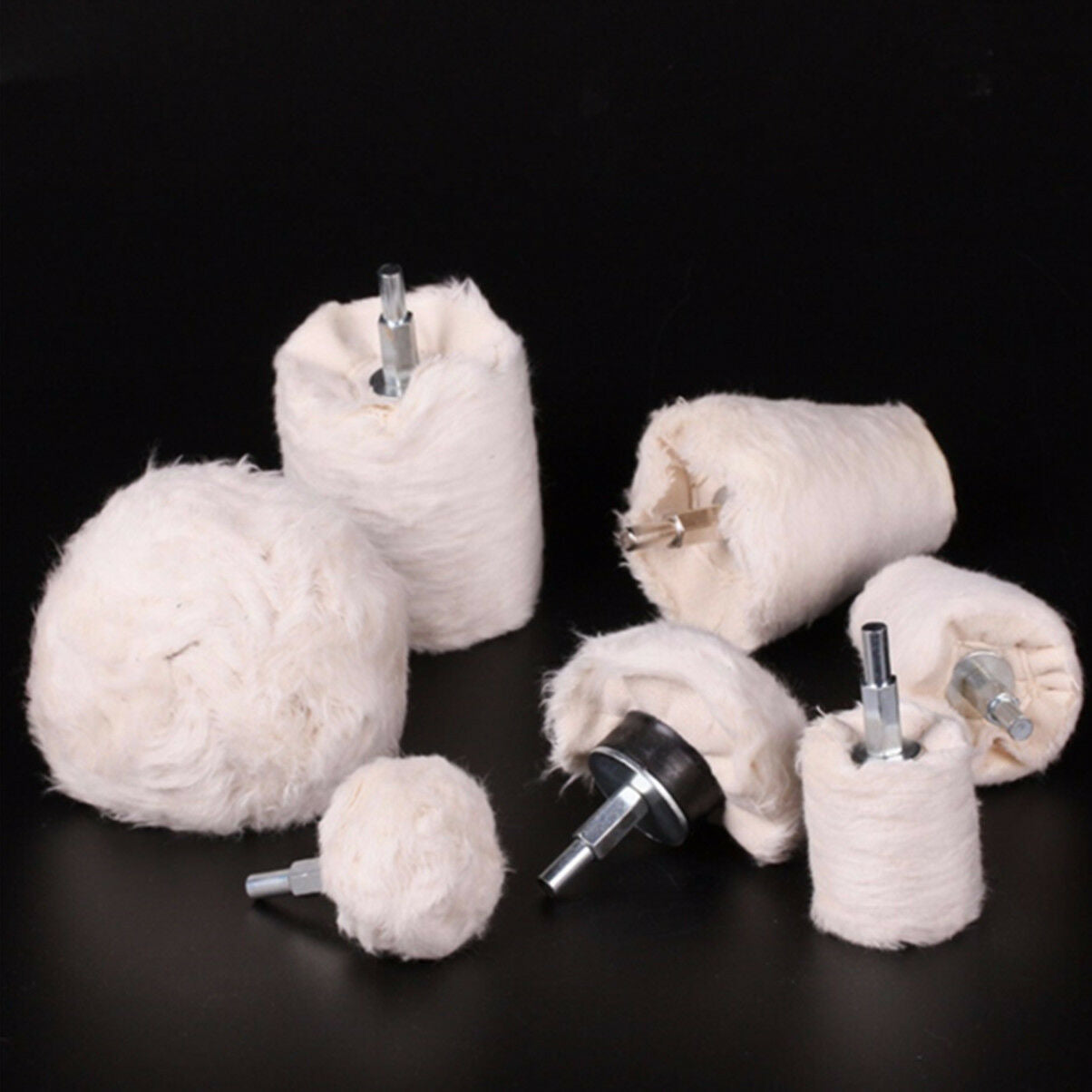 Buffing Polishing Pad Mop Wheel Felt Soft Polish Cone Tool Drill Metal Jewelry