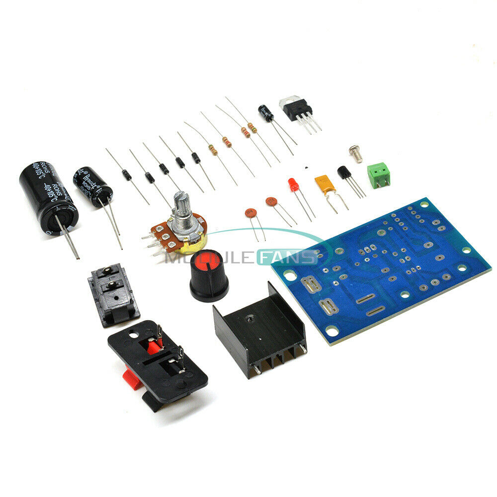 LM317  DC 5V-35V to 1.25V-30V DIY Kit AC/DC Step Down Power Supply Module