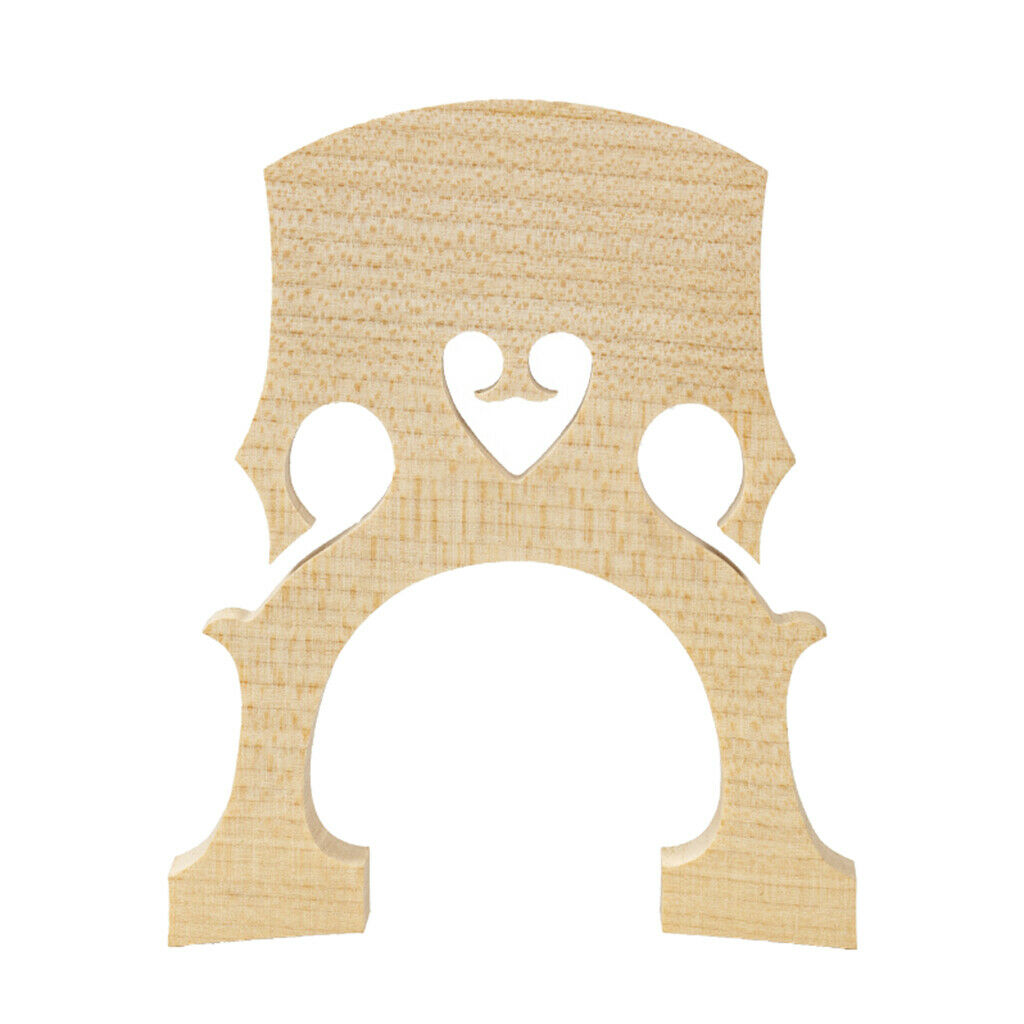 Aged Wooden 3/4 Size Adjustable Cello Bridge Musical Replacement Parts Accs