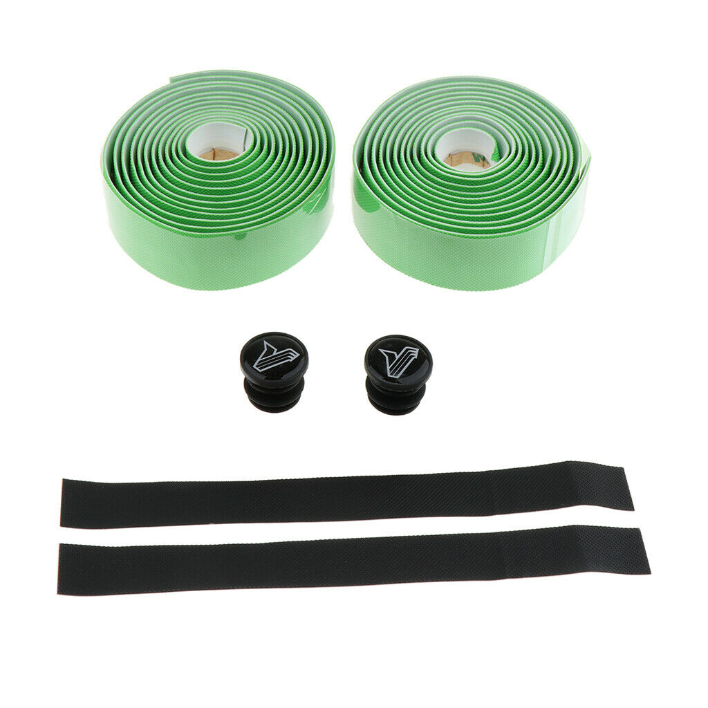 Non-slip Bicycles Handlebar Tapes - Road Bike Handle Bar Wrap Bandage Green