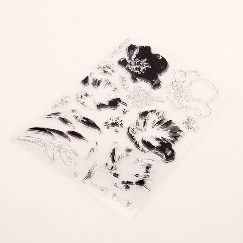 Thank You Flower Clear Stamp + Cutting Dies Stencil DIY Scrapbooking Embossing