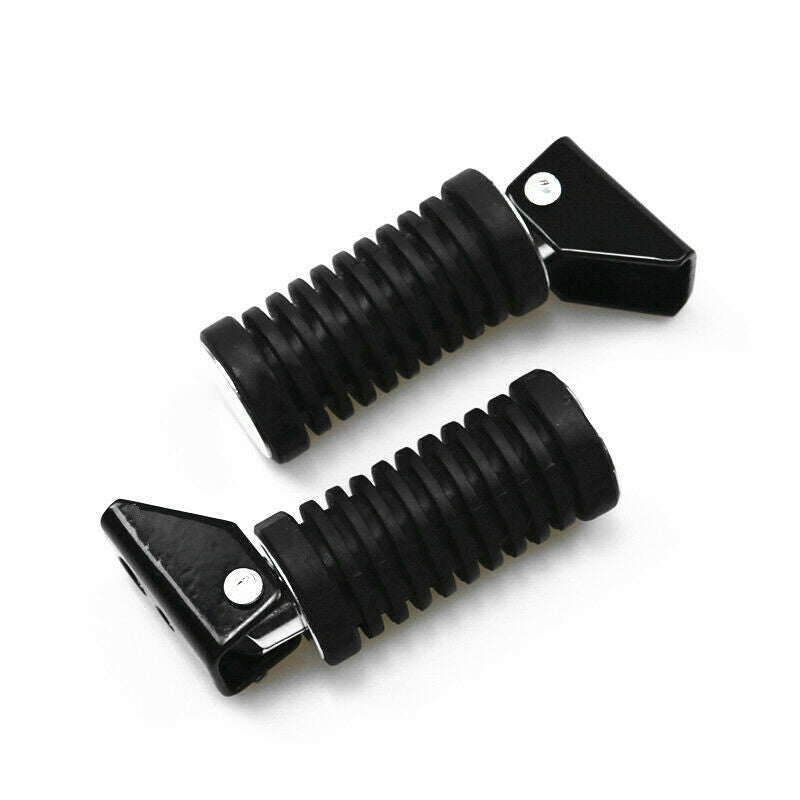 Black Front & Rear Footrests Foot Pegs Foot Pedals For Dirt Bike Suzuki GN125 GN
