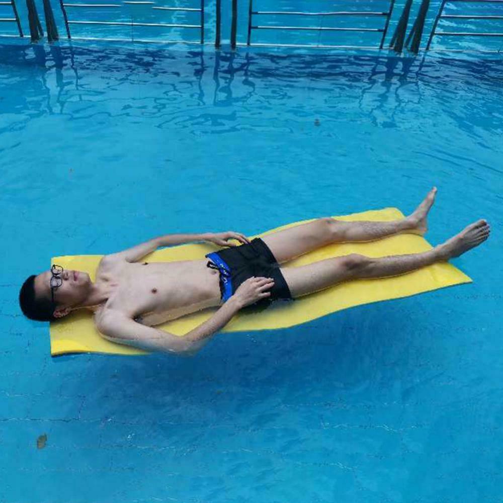 2-Layer Pool Float Mat Durable Pad 75kg Comfortable Kids Adults Mattress Bed