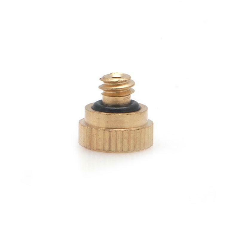 5 pcs 1-section Brass Misting Nozzles for Cooling System (0.2mm) 3/16 Copper