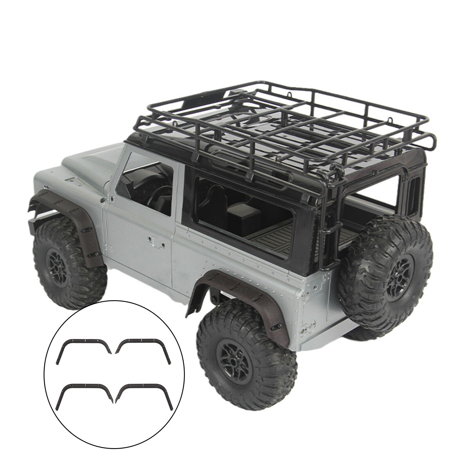 4x RC Fender Flares for MN D90 D91 MN96 MN99 MN99S 1/12 RC Crawler Accessory
