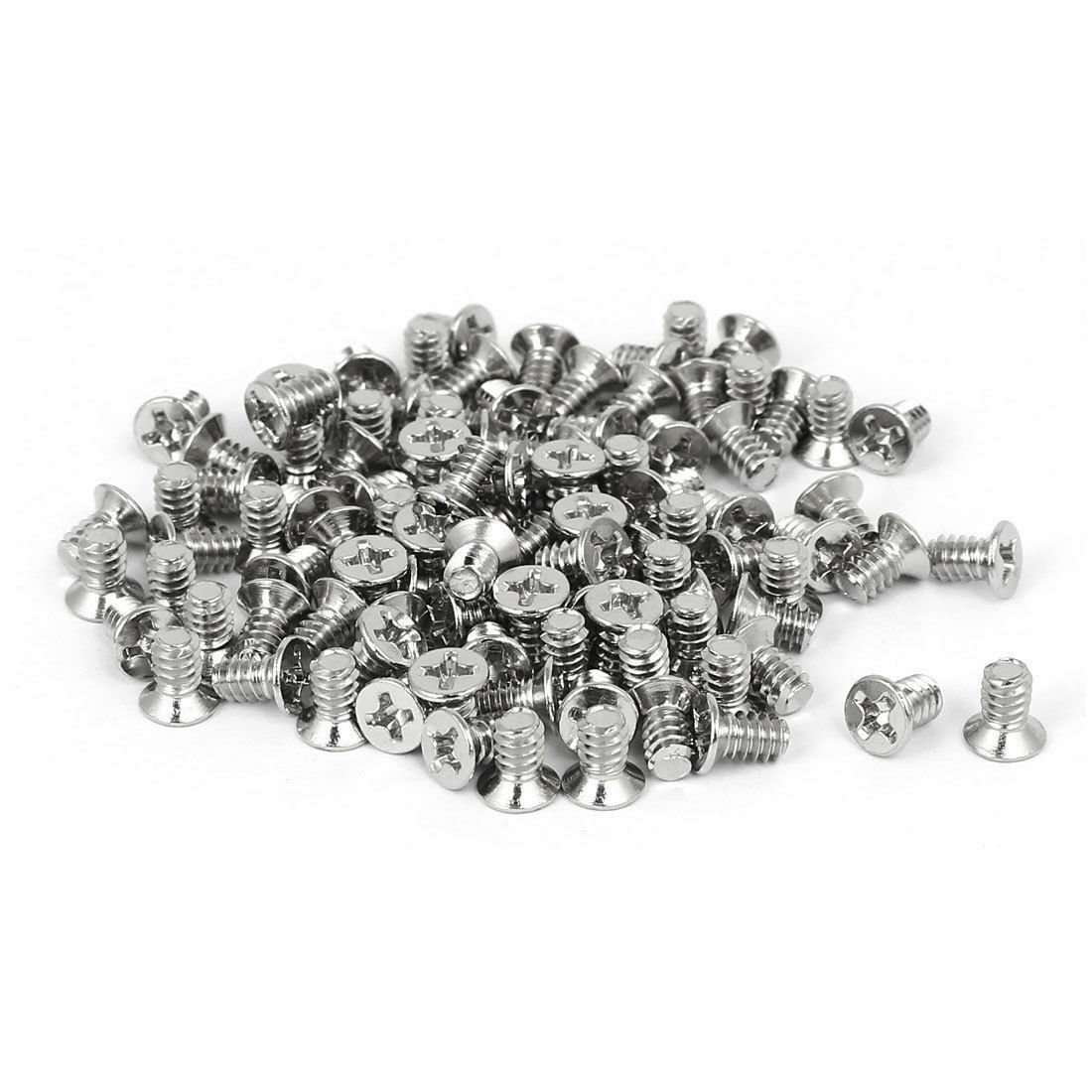 Computer PC Case 3.5" HDD Flat Phillips Head Hard Drive Screw 6#-32 UNC 100pcs