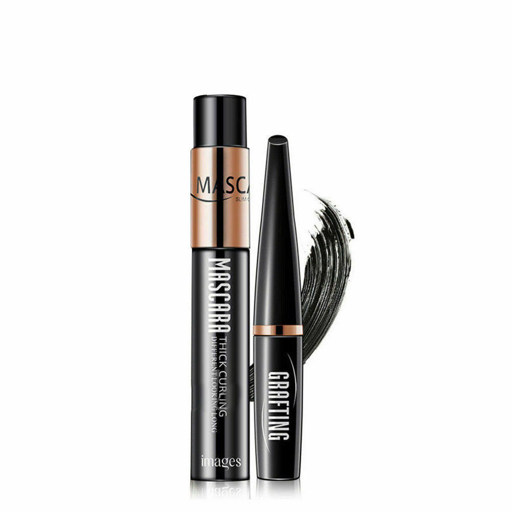 2Pcs/set DDK 4D Silk Fiber Lash Eyelashes Long Extension Waterproof Mascara