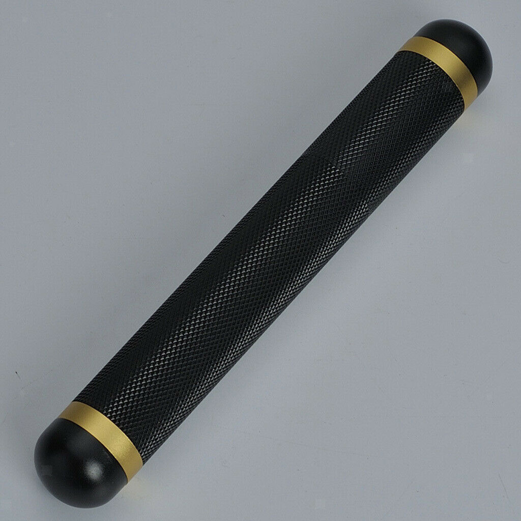 1pc Cigar Tube Aluminum Humidor Holder Cigar Case Portable Storage Black